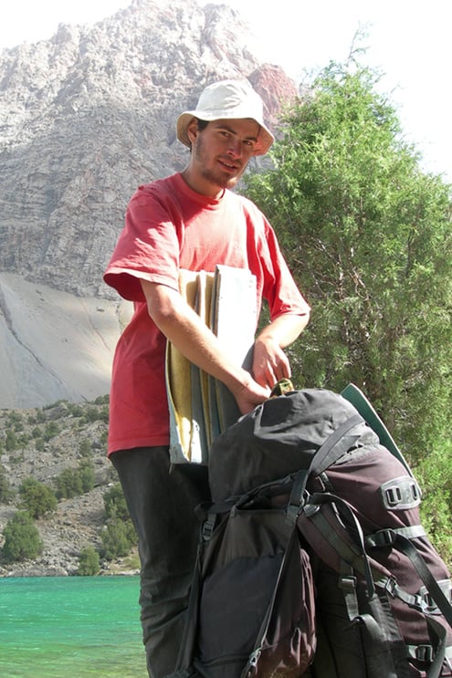 Сергей Березницкий в Таджикистане, незадолго до отъезда в Афганистан.