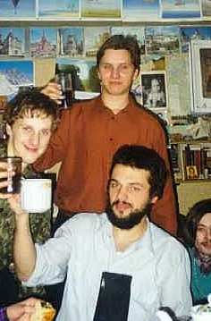 Голова Макса Штыба слева. Встреча безалкогольного Нового (1999-го) Года